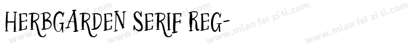 HerbGarden Serif Reg字体转换
